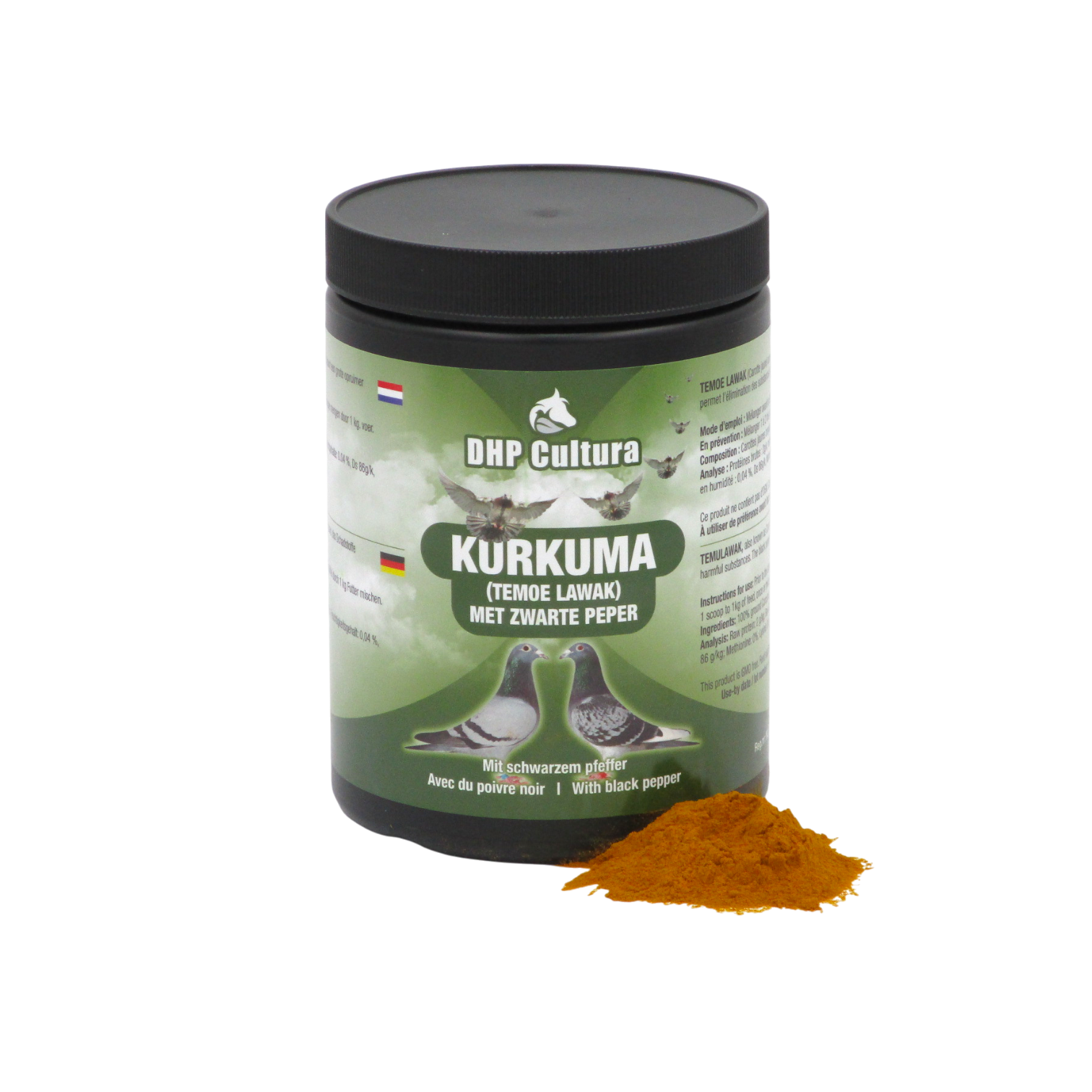 Kurkuma (Temoe Lawak) met zwarte peper
